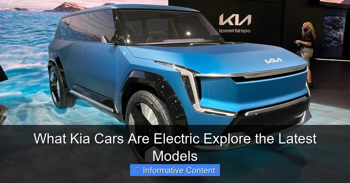 What Kia Cars Are Electric Explore the Latest Models