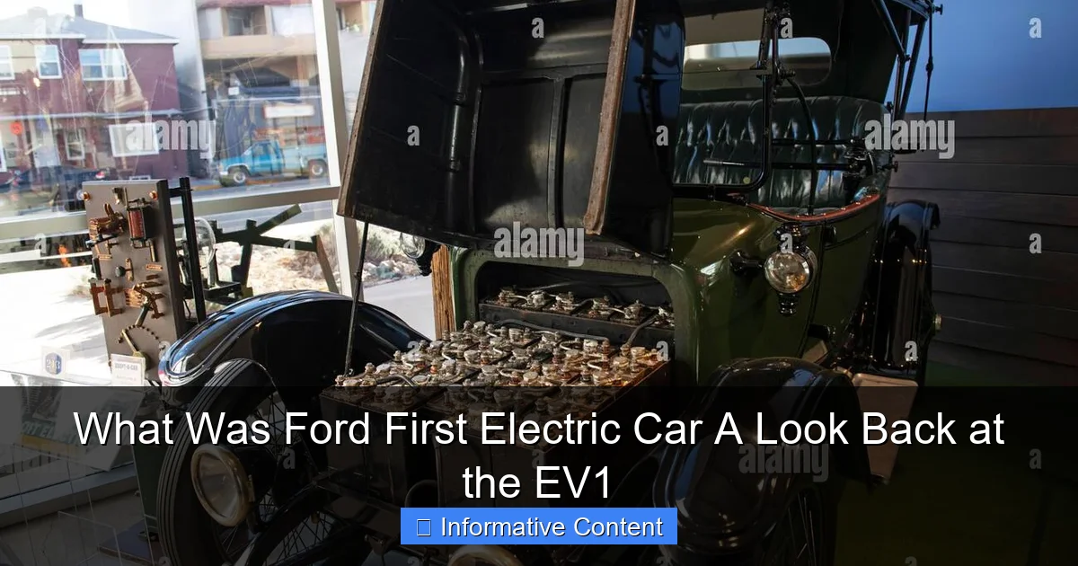 What Was Ford First Electric Car A Look Back at the EV1