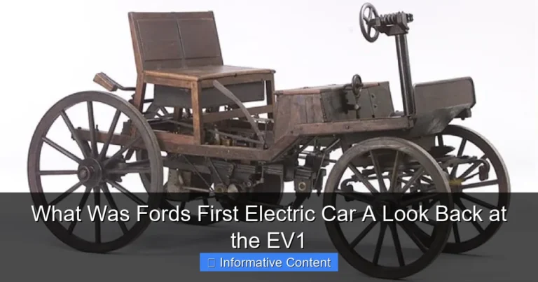 What Was Fords First Electric Car A Look Back at the EV1