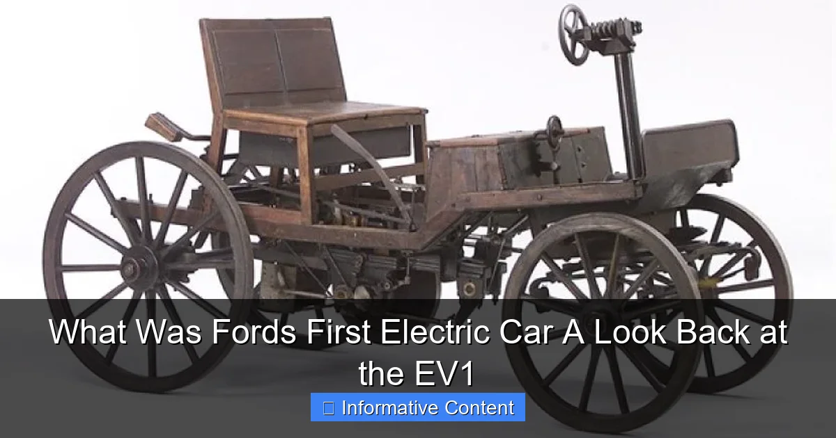 What Was Fords First Electric Car A Look Back at the EV1