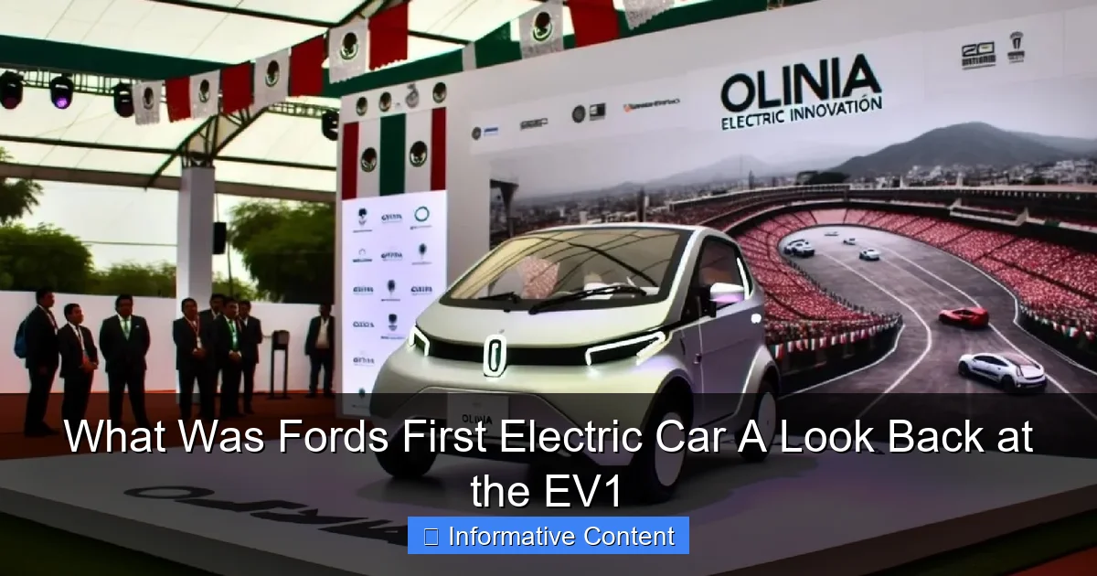 What Was Fords First Electric Car A Look Back at the EV1