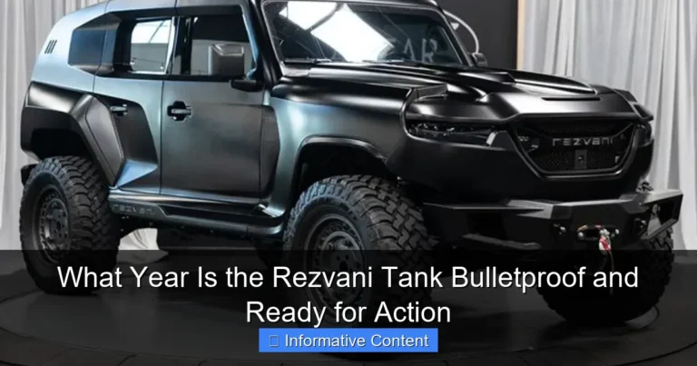 What Year Is the Rezvani Tank Bulletproof and Ready for Action