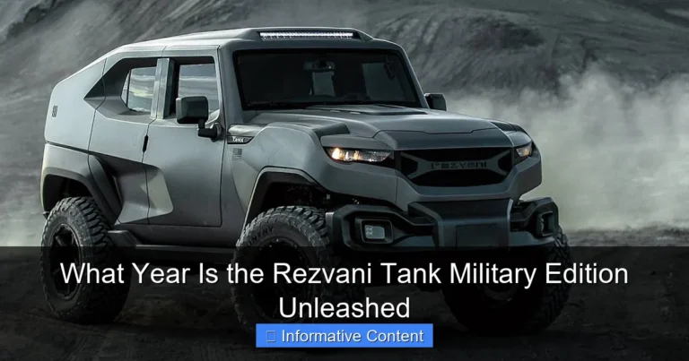 What Year Is the Rezvani Tank Military Edition Unleashed