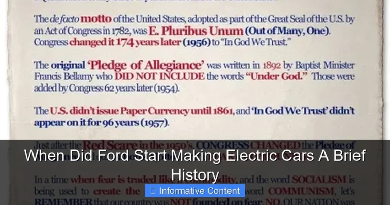 When Did Ford Start Making Electric Cars A Brief History