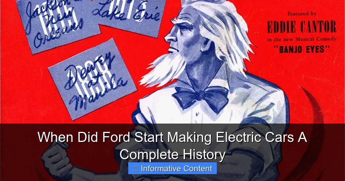 When Did Ford Start Making Electric Cars A Complete History