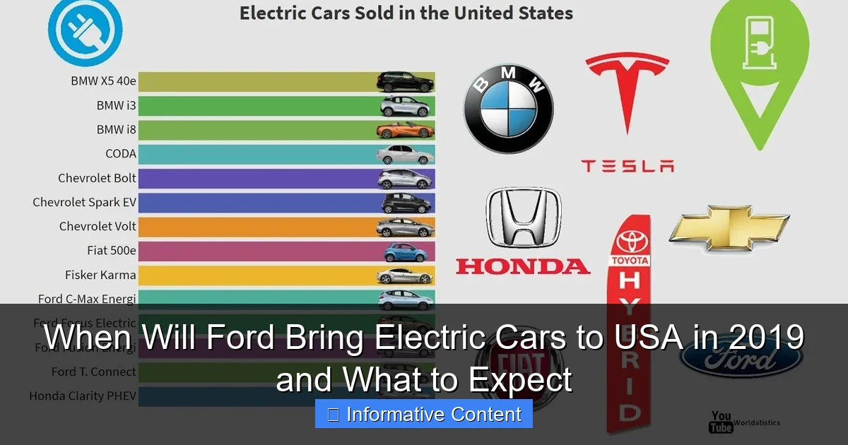When Will Ford Bring Electric Cars to USA in 2019 and What to Expect