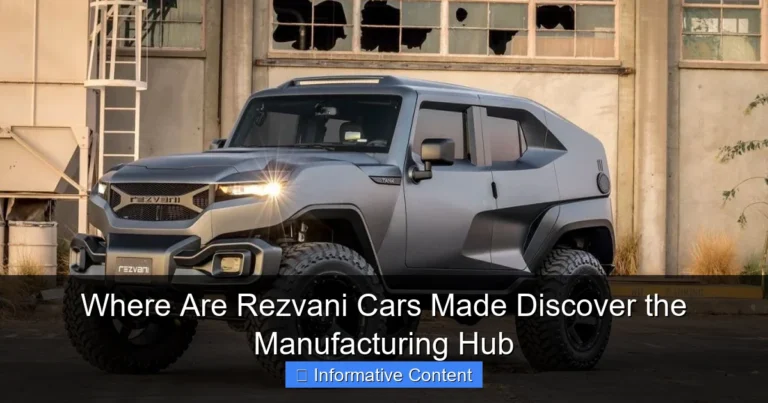 Where Are Rezvani Cars Made Discover the Manufacturing Hub