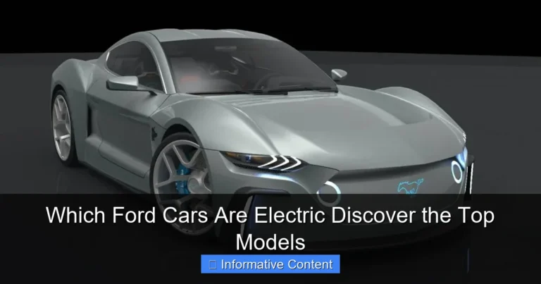 Which Ford Cars Are Electric Discover the Top Models