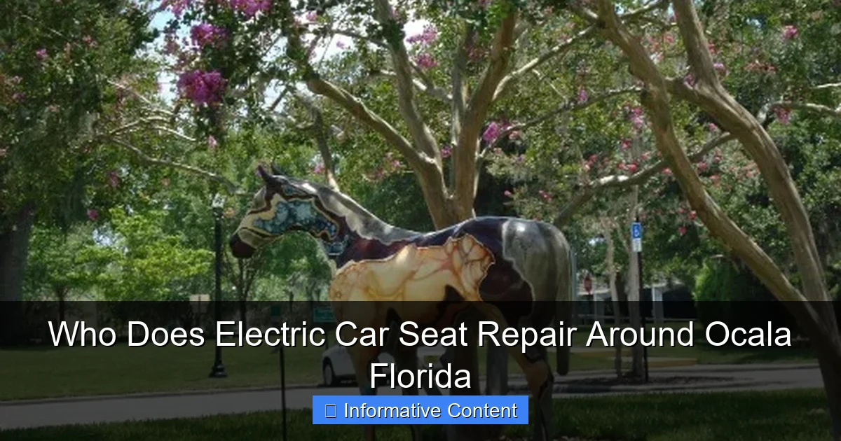 Who Does Electric Car Seat Repair Around Ocala Florida
