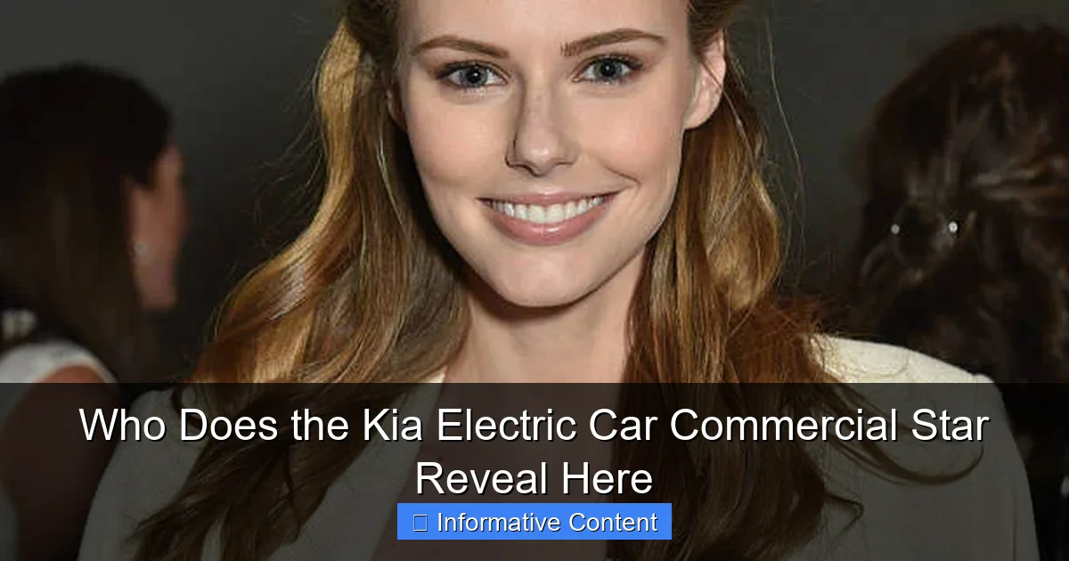 Who Does the Kia Electric Car Commercial Star Reveal Here