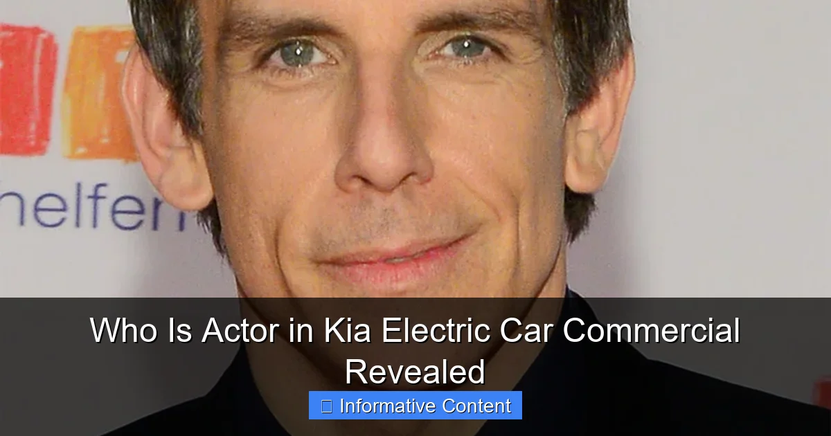 Who Is Actor in Kia Electric Car Commercial Revealed