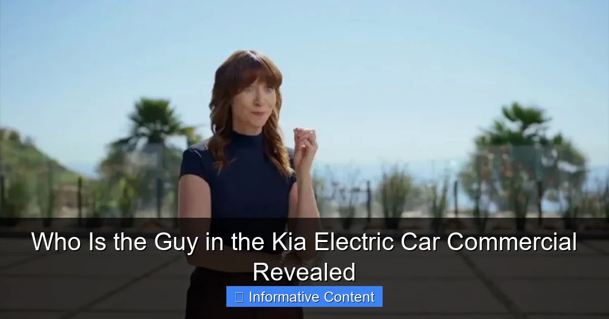 Who Is the Guy in the Kia Electric Car Commercial Revealed