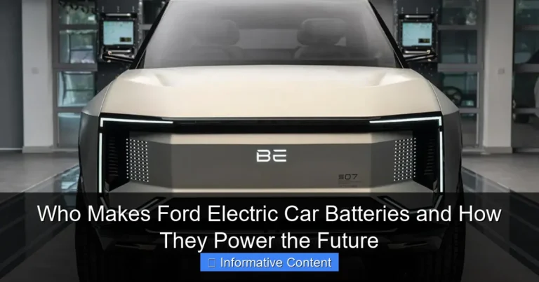 Who Makes Ford Electric Car Batteries and How They Power the Future