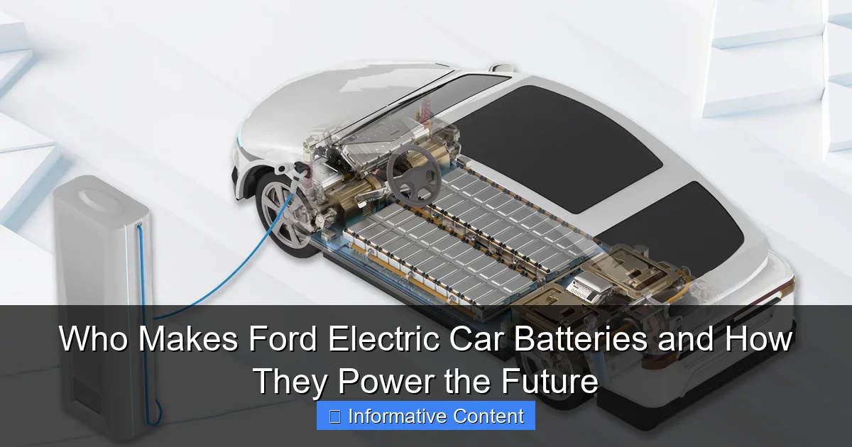 Who Makes Ford Electric Car Batteries and How They Power the Future