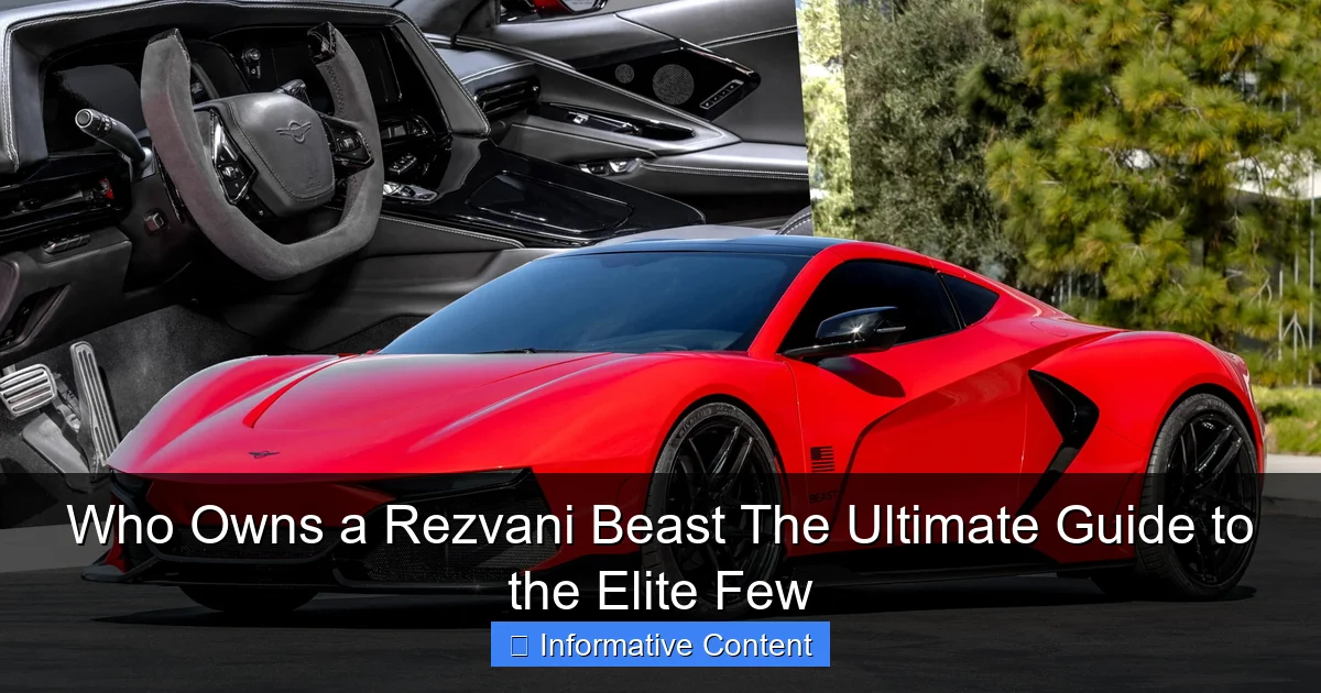 Who Owns a Rezvani Beast The Ultimate Guide to the Elite Few