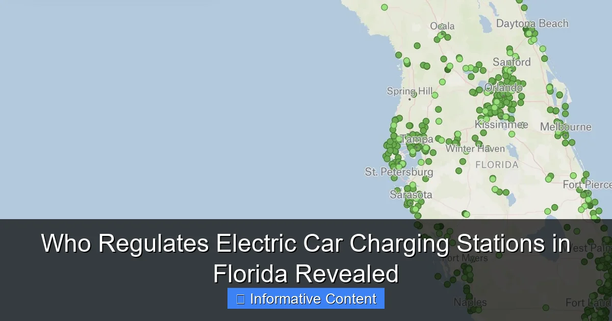 Who Regulates Electric Car Charging Stations in Florida Revealed