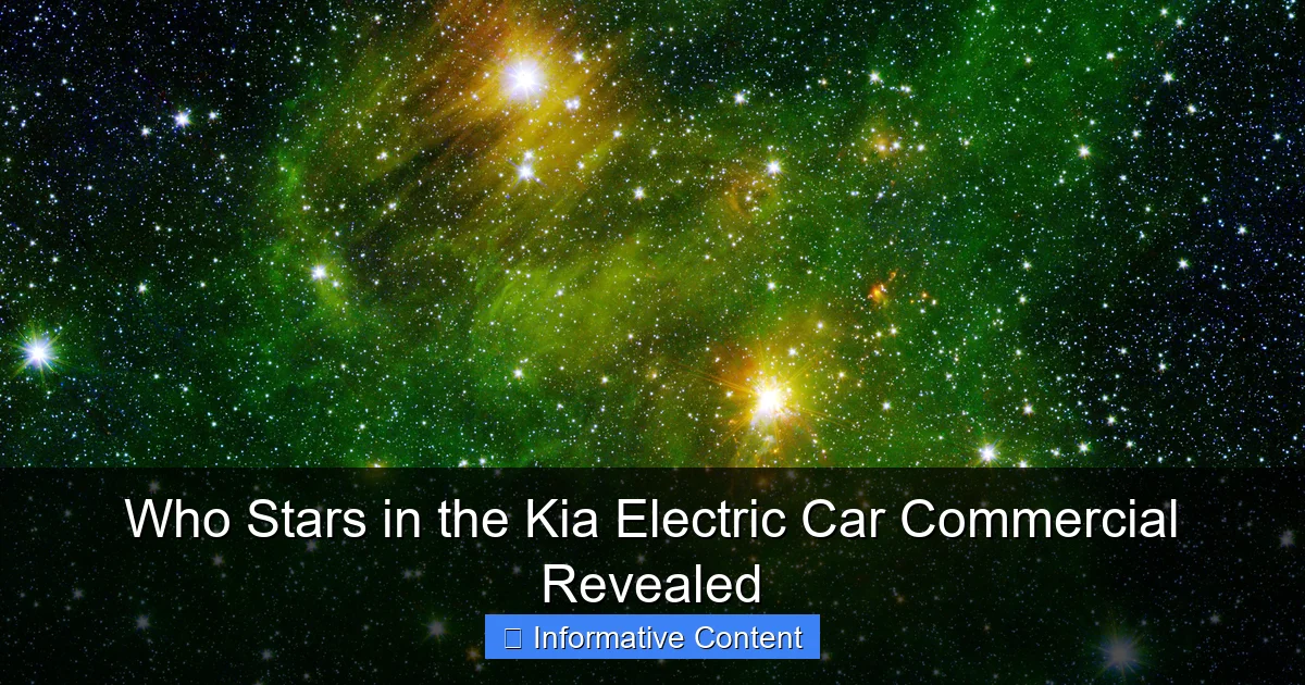 Who Stars in the Kia Electric Car Commercial Revealed
