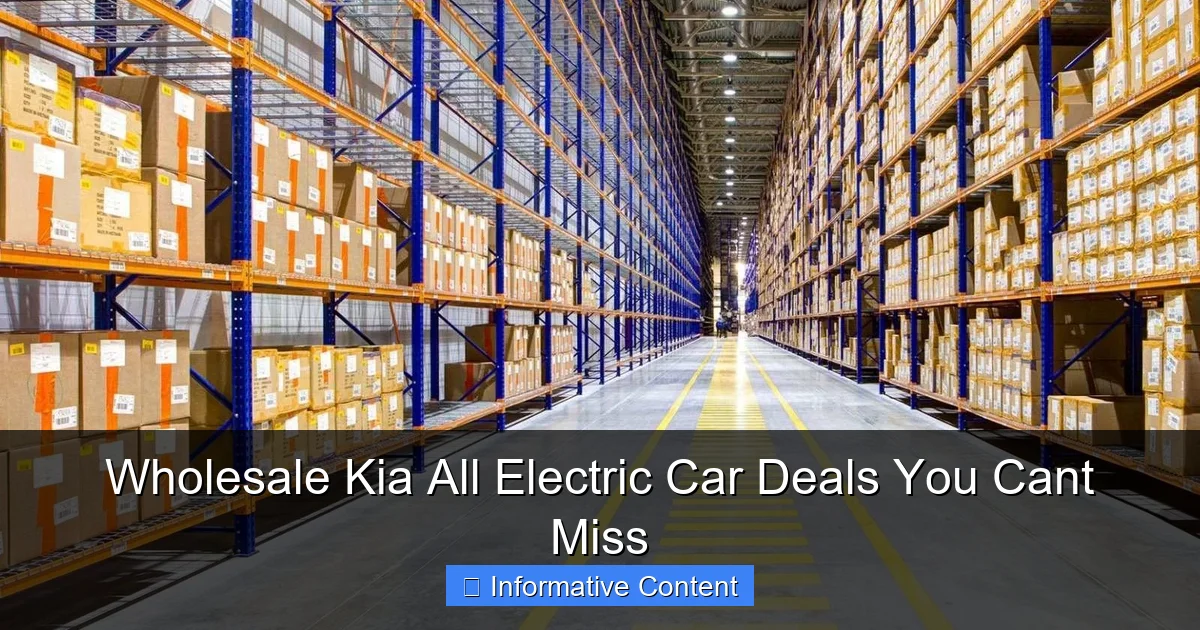 Wholesale Kia All Electric Car Deals You Cant Miss