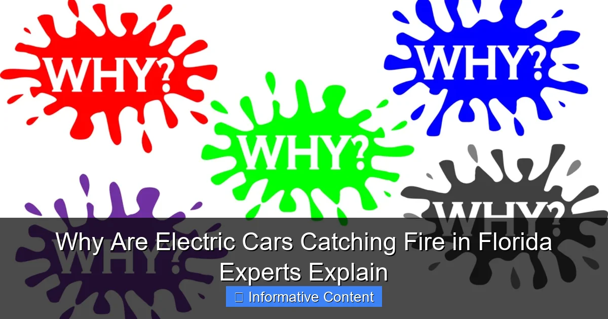 Why Are Electric Cars Catching Fire in Florida Experts Explain