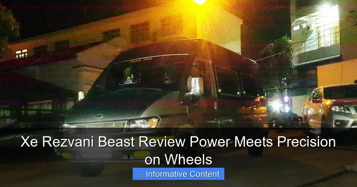 Xe Rezvani Beast Review Power Meets Precision on Wheels