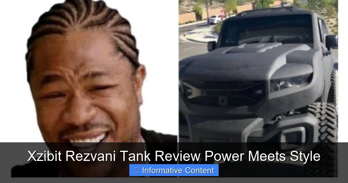 Xzibit Rezvani Tank Review Power Meets Style